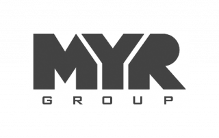 MYR Group logo bw 1
