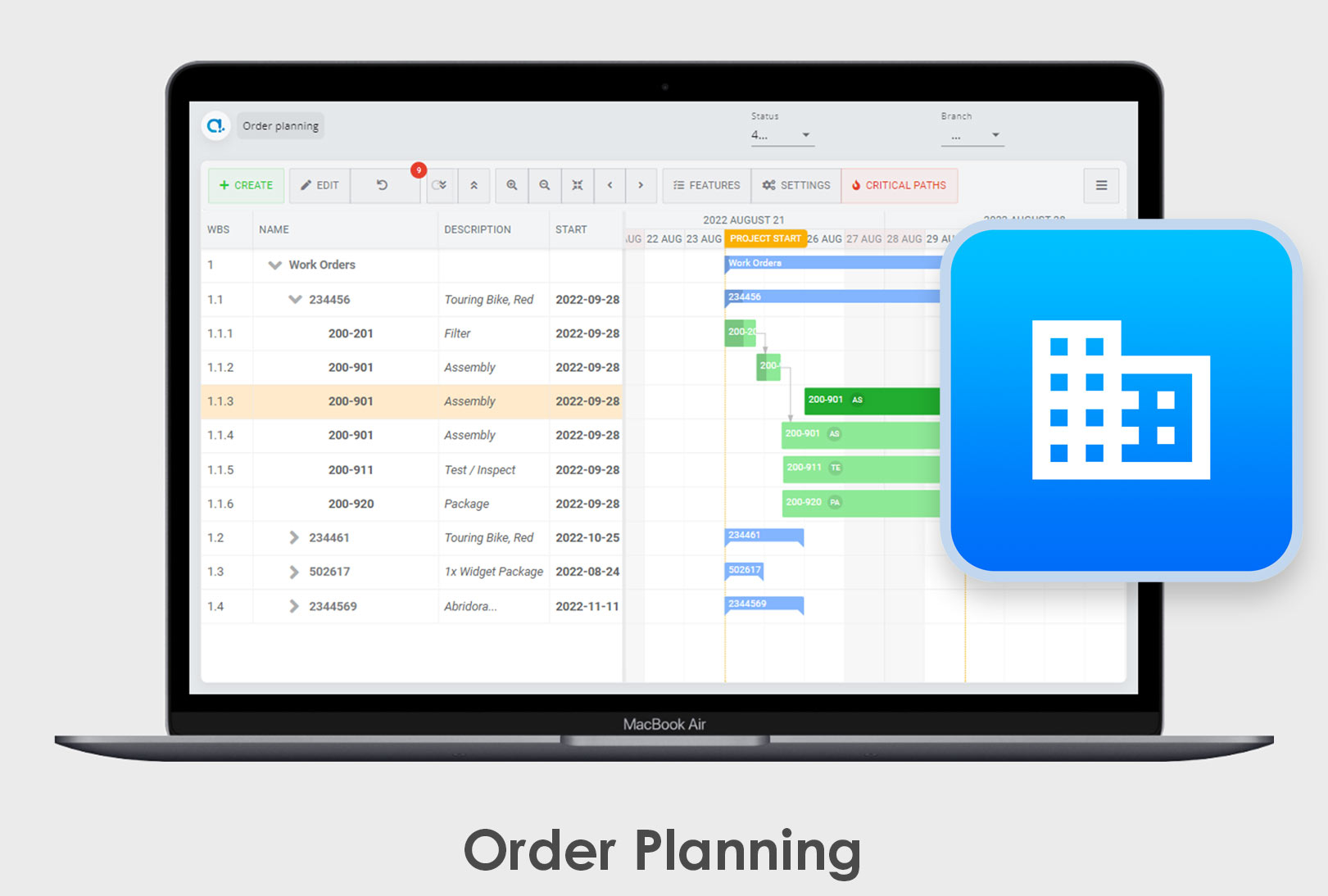 Appshare Apps Order Planning 2