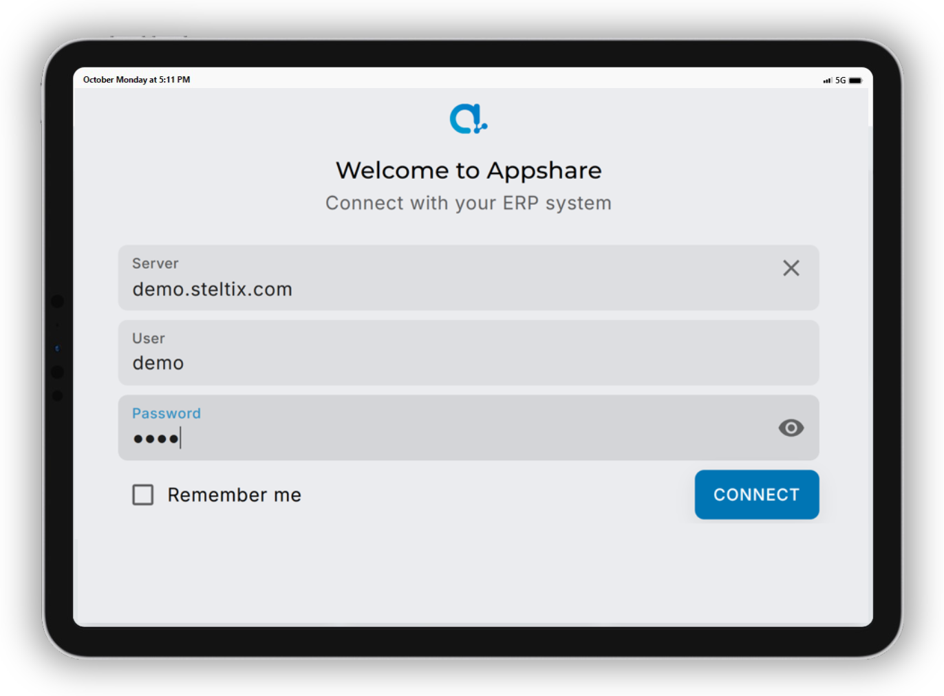 Appshare Demo Screen